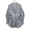 AMERI UNDRESSED Stripe Long Sleeve Balloon Sleeve Shape Cotton Shirt F Women Used