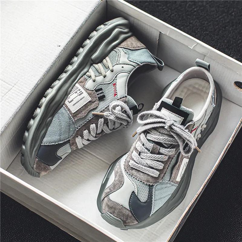 

Sports shoes men s casual summer breathable mesh lightweight anti-skid 2026 new mesh shoes versatile casual shoes sneakers 39 серый