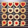 1/4PCS Sandwich Cookie Cutters Mold Valentine’s Day Love Stuffed Biscuit Stamp Dessert Pastry Hand Pressed Baking Mold Tools