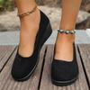 Fashion Comemore Spring Autumn Solid Colour Shallow Mouth Single Shoes for Women Casual Suede Soft Bottom Wedges Heel Women's Shoes