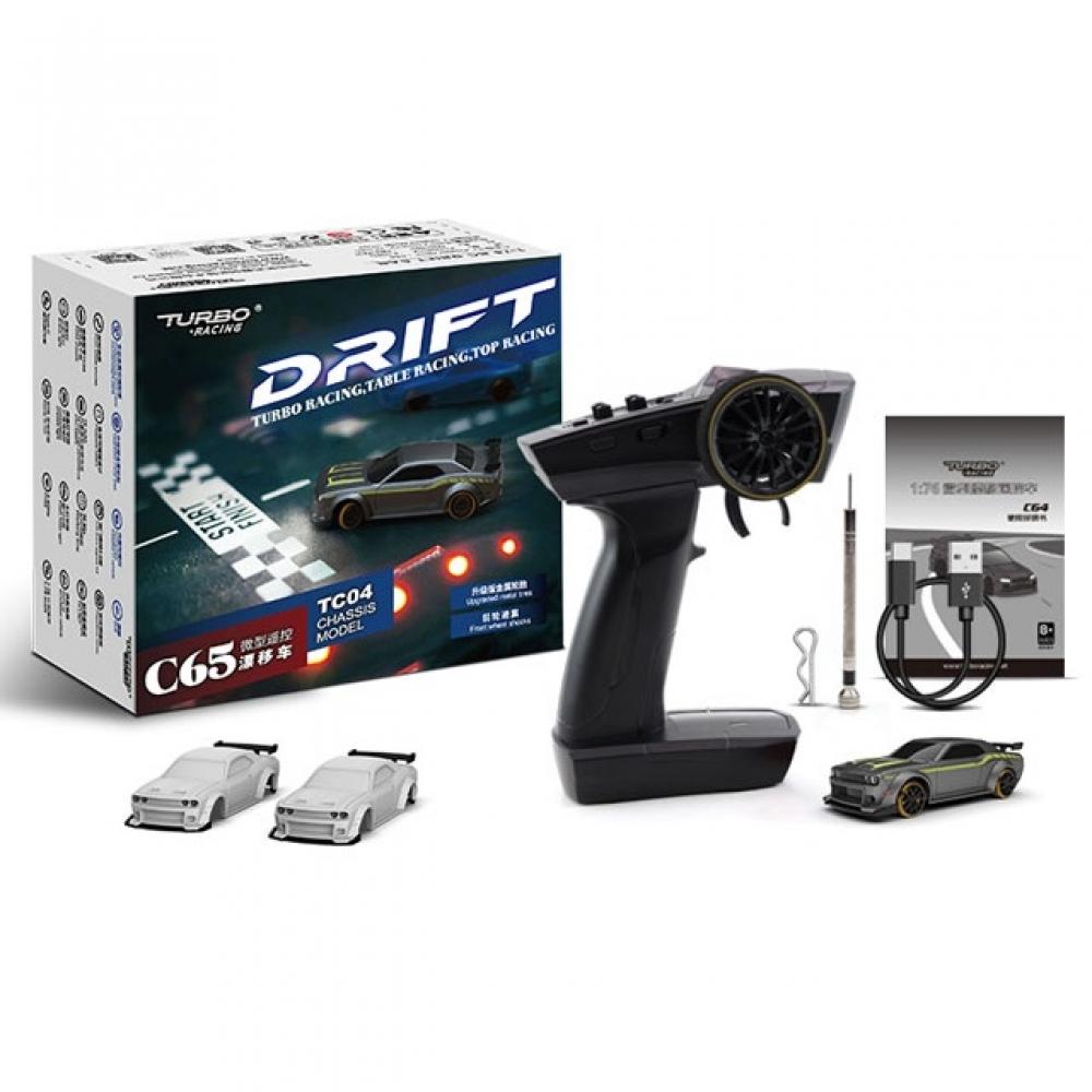 

Hitec Turbo Racing 1 76 C65 Серебристо-серый 2WD Дрифт-кар