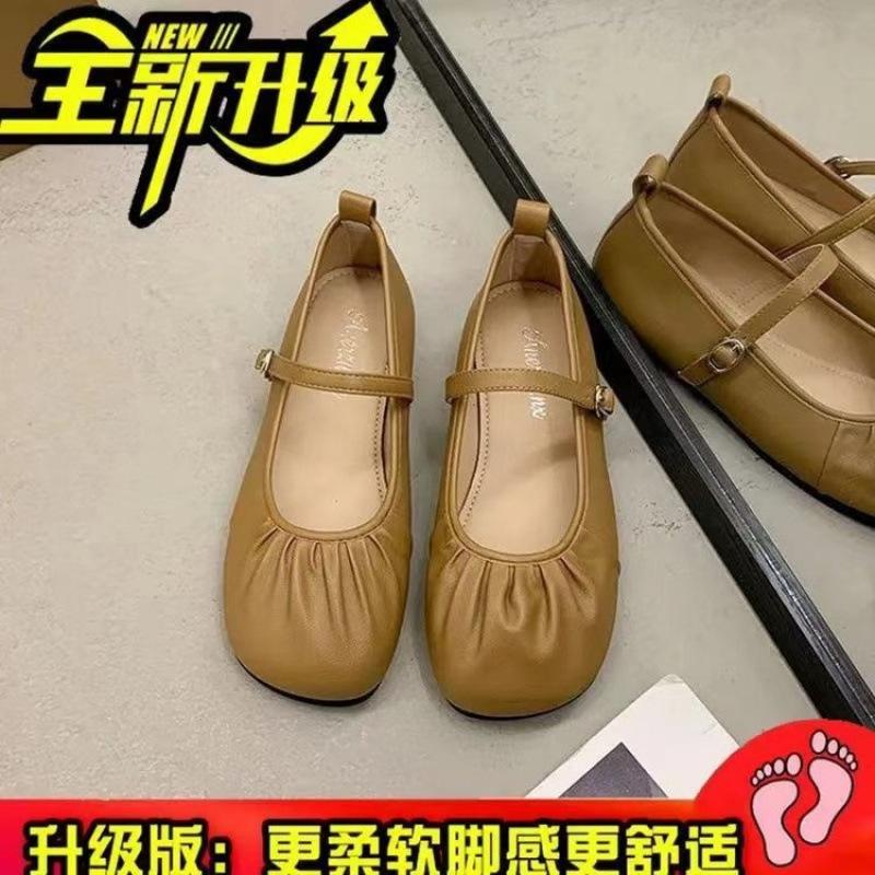French Evening Wind Silver Mary Jane Shoes 2025 New Summer Temperament Fairy Grandma Shoes Flat Ballet