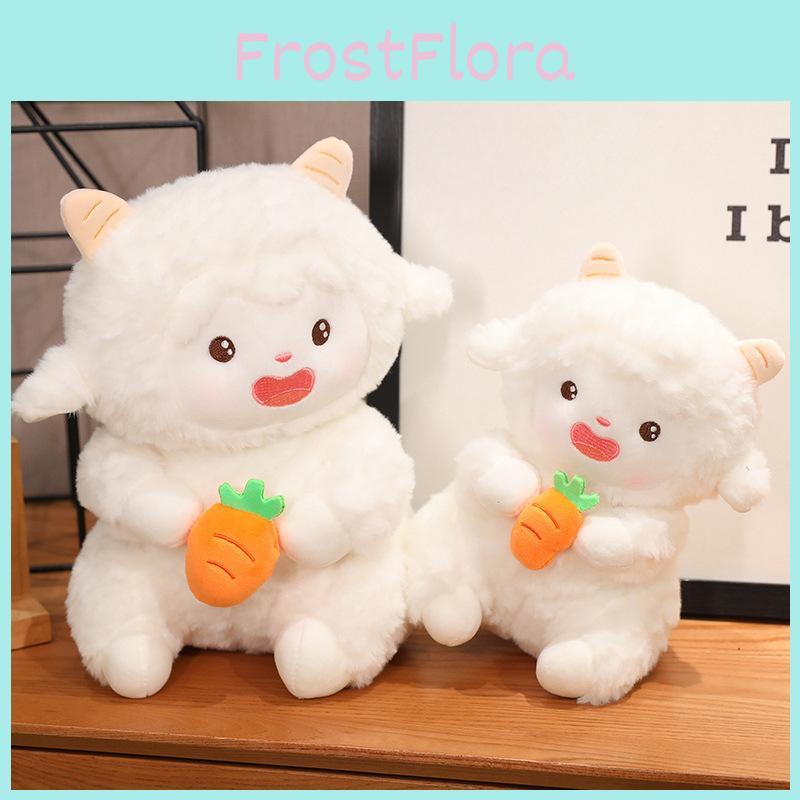 Adorable Jointed Sheep Plush Toy Soft Cuddly Stuffed Animal For Girls Gift