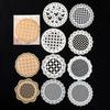 10 Pcs/pack Vintage INS Hollow Lace Material Paper DIY Decorative Base Material Paper Scrapbooking Junk Journal Supplies