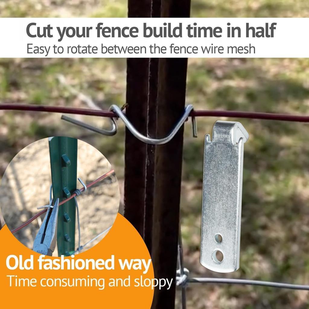 1 Pc Fence Wire Twister for T Post Clips, Time Saver Barb Wire Fence Tools Easy To Use Strong Enough To Twist Any Fencing Wire