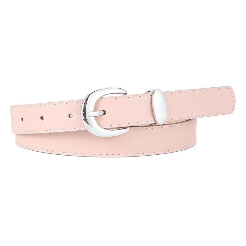 Women'S Belt Trendy Jacket Belt Women'S Simple Bare Waist Imitation Leather Decorative Belt