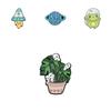 Stylish Cartoon Brooch Pin In Alloy With Fun Space Elements For Fashionable Accessorizing
