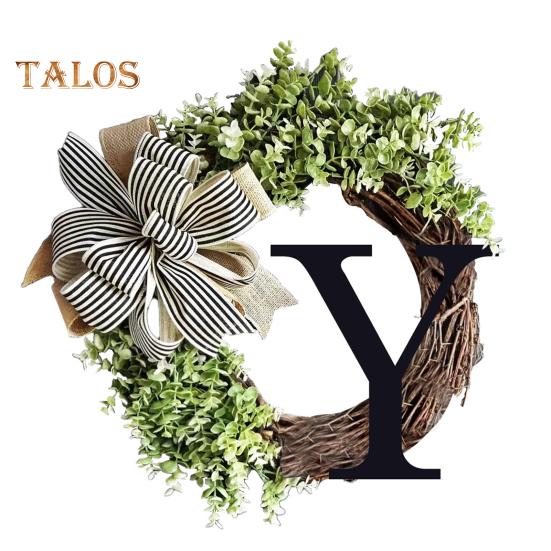 

Дверной венок, подвеска без полива, добавление атмосферы, защита от взлома, изысканный эвкалиптовый дверной венок, подвеска, поставка на балкон