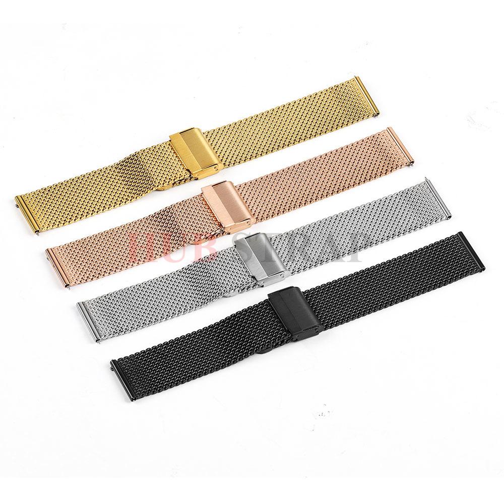 Schnellwechsel Milanese 1.0 Mesh Armband Universelles Armband 3 mm Dicke für Seiko 18 mm 20 mm 22 mm 24 mm Edelstahl-Uhrenarmband