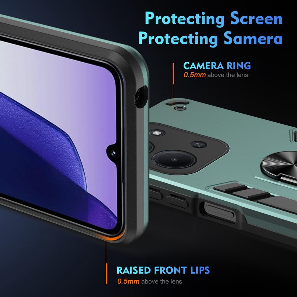 Etui pancerne odporne na wstrząsy z magnetycznym uchwytem pierścieniowym dla Xiaomi Redmi 15C 4G dla Redmy 15C 15 C Redmi15C Ochrona aparatu Fundas