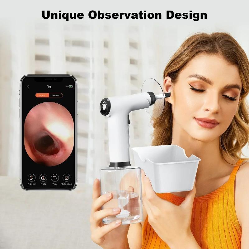 Electric Ear Wax Removal Kit with Soft Spray Safe and Effective Ear Cleaner with 4 Pressure Settings for Earwax Irrigation Tool