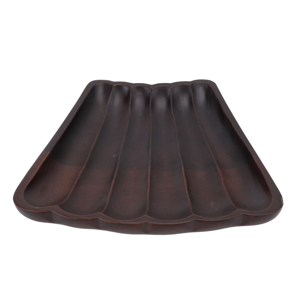 Solid Wood Serving Tray Wood Texture Storage Tray Display Plate Snack Display