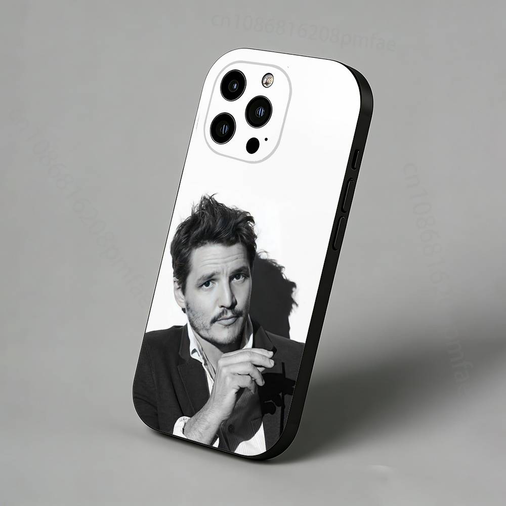 P-Pedro Pascal Phone Case For iPhone 16,15,14,13,12,11 Pro,Max,Plus,X,XS,XR,SE,Mini Transparent Silicone Soft