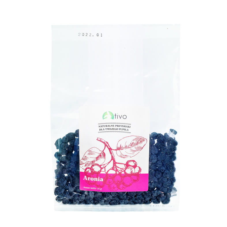 Chrupiąca Aronia Dla Gryzoni - Naturalny Przysmak Owocowy | 70 G