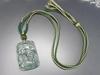 [Stone Street] Kirin (Giraffe) Dark Jadeite High-Quality Natural Stone Genuine Jadeite Cotton Luxury Cord Necklace Happiness and Stability