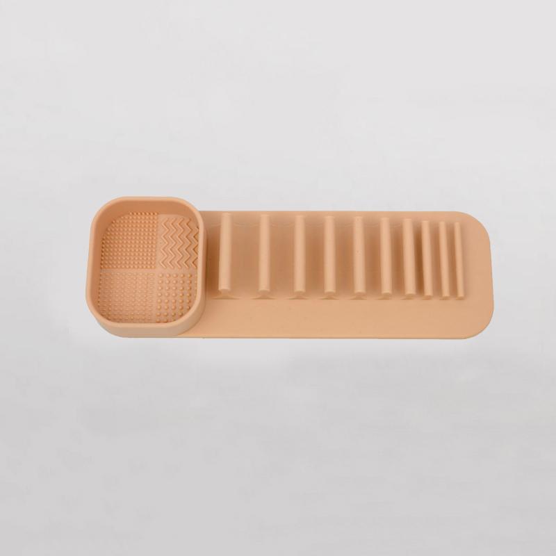 1PCS Silicone Washing Bowl Makeup Brush Cleaning Box Make-up Egg Drying Tool Set Powder Puff Washer Sponge Storage Artifact