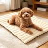 Portable Dog Bed Reversible Ice Silk Cooling Warm Plush 4 Seasons Pet Mat Washable Foldable Mattress For Travel Car Crate Floor