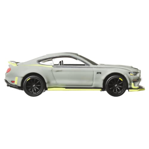 Hot Wheels Car Culture Slide Street 2018 Ford Mustang RTR Spec 5 Vehicle Toy Diecast Car for Ages 3 and Up, Gray, HKC85