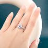 BELLA BOX Luxury Pear Shape Zircon Rings For Women Wedding Engagement Jewelry Fashionable Party Finger Accessories Romantic Gift