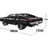 Hot Moc Bricks Tech Auto-Serie Doms Dodge Charger 42111 Modellbausteine 1077 Teile Rennwagen Spielzeug Geschenk für Jungen Kinder
