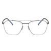Autumn Aviator-Style Screwless Glasses: High Prescription, Fashionable Retro Frame for Women and Men