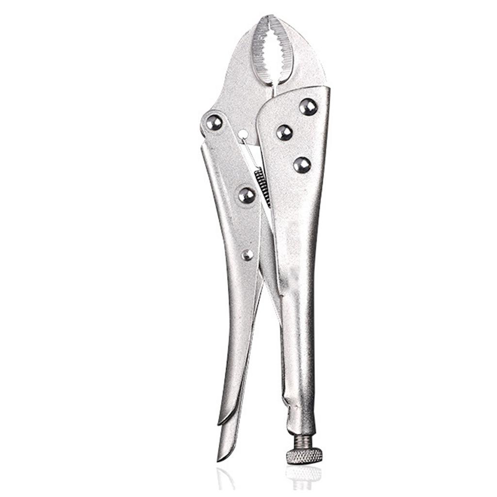 Locking Pliers 10in C45 Steel Curved Jaw Vice Grip Easy Adjusting Tool for Maintenance 11895