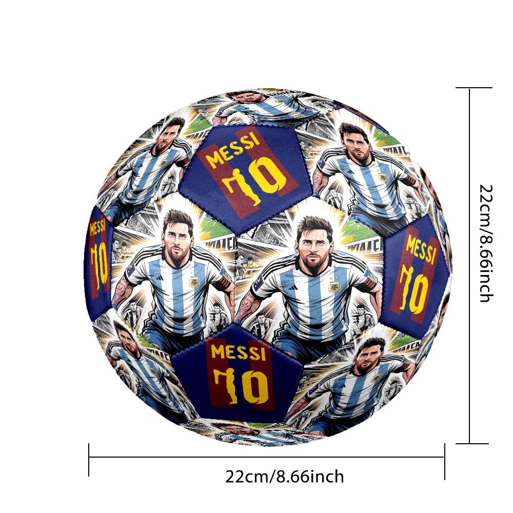 Messi 10 Number Soccer Star Action Size 5 Soccer Football Machinestitched Indooroutdoor Training And Matches Soccer Accessory