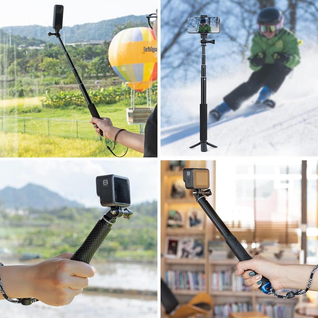 Telescopic Selfie Stick for Action Cameras: DJI Action5, Insta360, GoPro Accessories