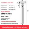 CNC T-Slot Milling Cutter with HTS Three-Sided Blade, Shank Thickness: 6, 8, 10, 12 Mm