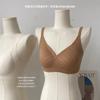 Latex comfortable bra, thin breathable gathering water drop cup, comfortable and seamless, super soft and senseless underwear women