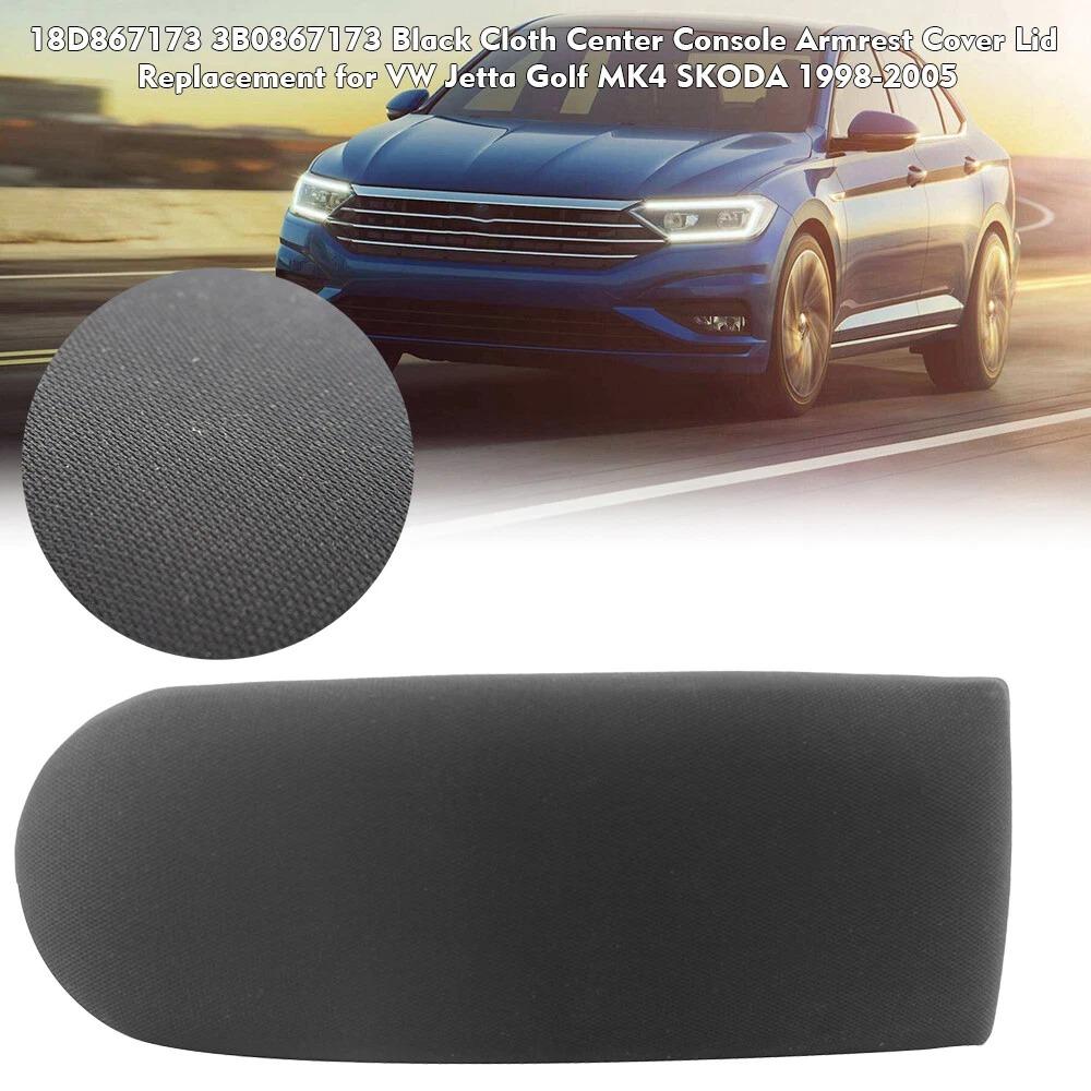 Compatible with VW Jetta Golf 4 Mk4 Bora Polo 6R 9N 9N3 Centre Console Armrest Lid Soft Fabric Armrest Cover