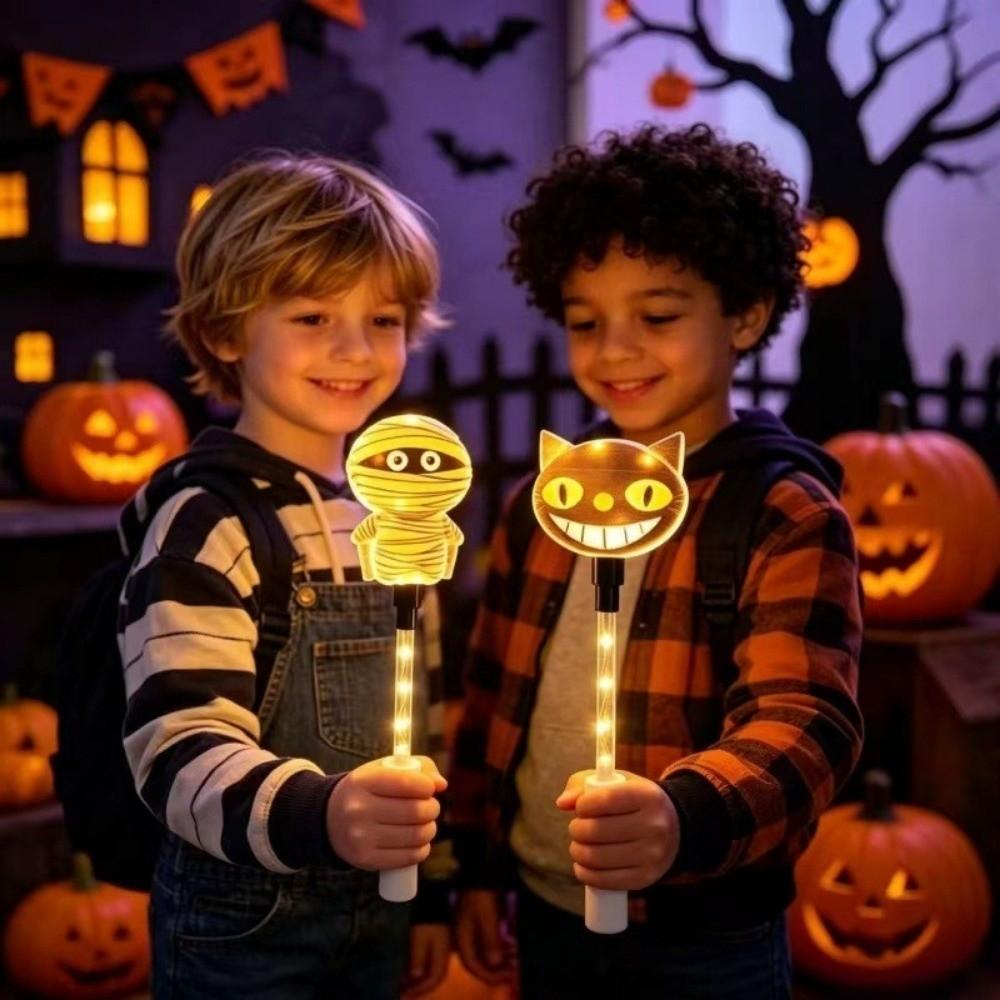 Pumpkin Halloween LED Glowing Stick Luminous Toy Halloween Decoration Lights Halloween