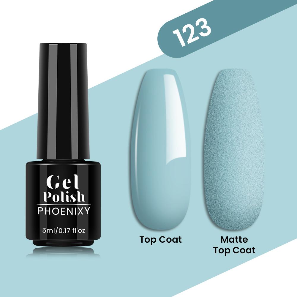 PHOENIXY 80 Farben Nagel-Gel-Nagellack, 5 ml, UV-LED-Farb-Nagelkunst-Hybrid-Nagellack, Liner-Gel, Maniküre-Kunst, semi-permanent, glitzernd, glänzende Farben-Gel