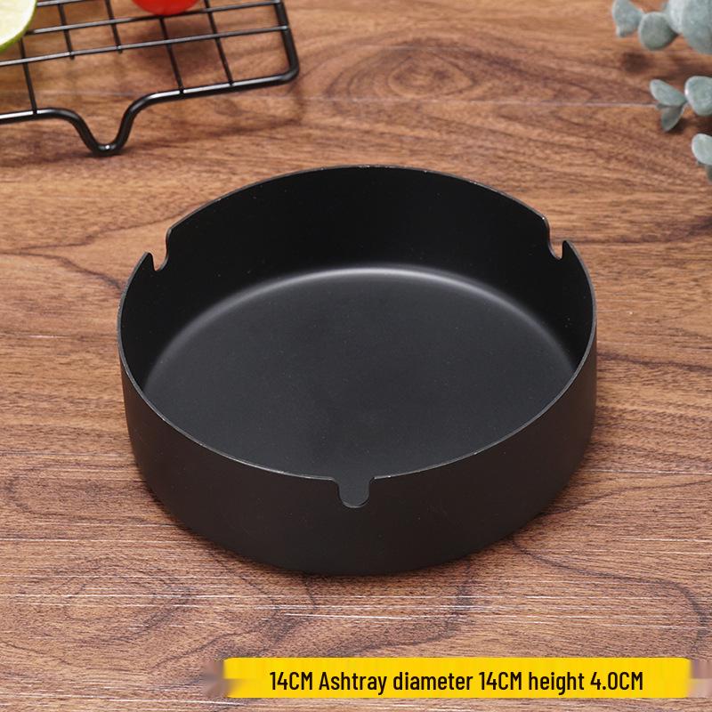 Stainless Steel Windproof Ashtray - Durable, Stylish, and Large for Bars, Cafes, and Hotels