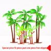 Coconut Tree Cake Toppers: 3D Beach Scene Decor with Small & Large Tree Ornaments