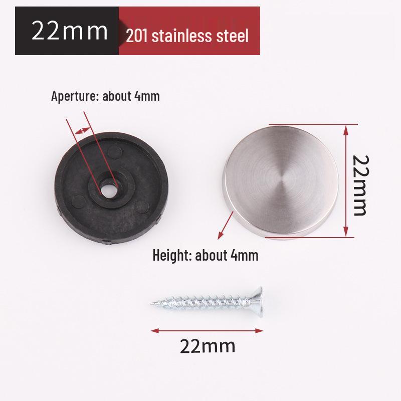 Decorative Acrylic Nail Cap for Glass, Mirror, and Stainless Steel Fixings