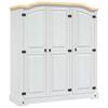 VidaXL Wardrobe with 3 Doors Corona Range Mexican Pine White 282622