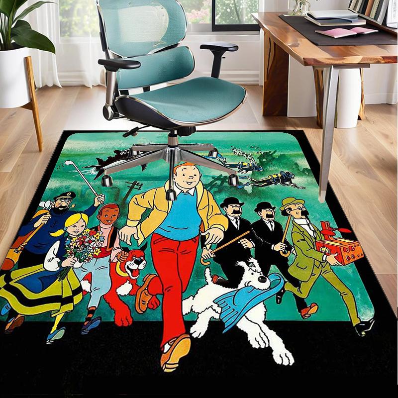 Adventure In The City Office Rug Chair Mat, Game Carpet, Suitable for Front Door, Bedroom, Living Room, Desk, Holiday Gift