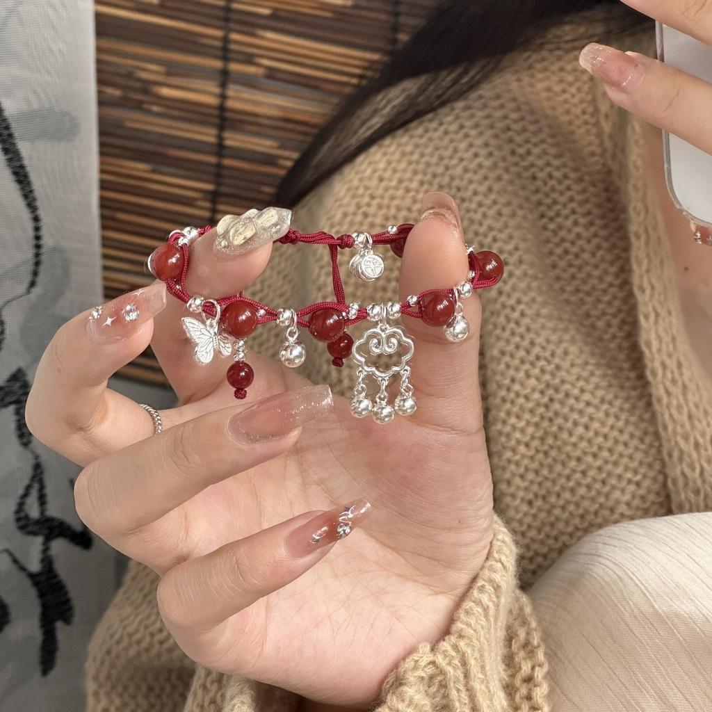 Retro style pearl bracelet women's versatile high-end sense niche temperament beaded bracelet couple girlfriend hand jewelry