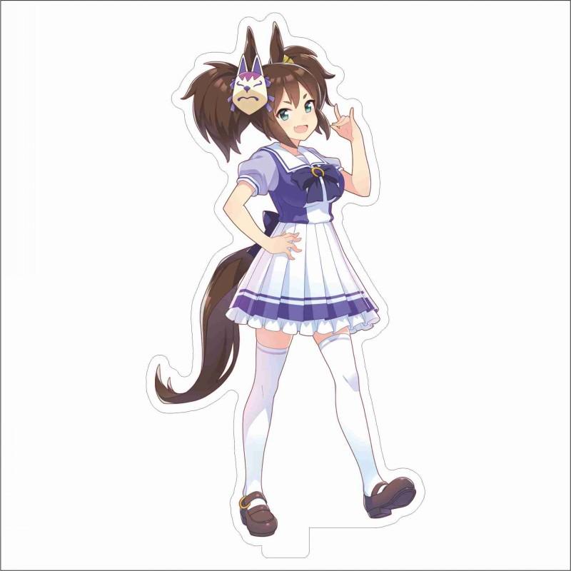 Japan Beautiful Derbil 15 Cm Cartoon Characters Acrylic Double-sided Stand Model Kawaii Cute Office Decoration Panel Permanent Recording Fans