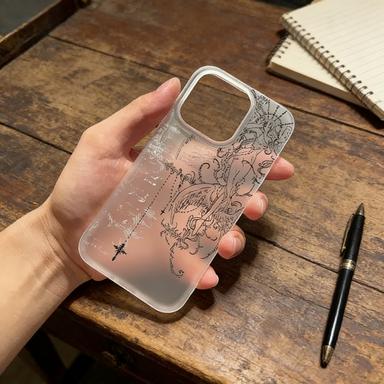 Kreuzmuster Transparente Matte Handyhülle Für iPhone 17 16 15 14 13 12 11 Pro Max XS XR X 7 8 Plus 16E 17 Air Bumper Abdeckung