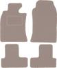 Beige Velour Floor Mats For: Mini Cooper R52 Hatchback (2004-2008)