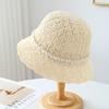 Bucket Hat Knitted Fisherman Hat with-style Ribbon, Windproof and Versatile Spring, Summer, and Autumn,