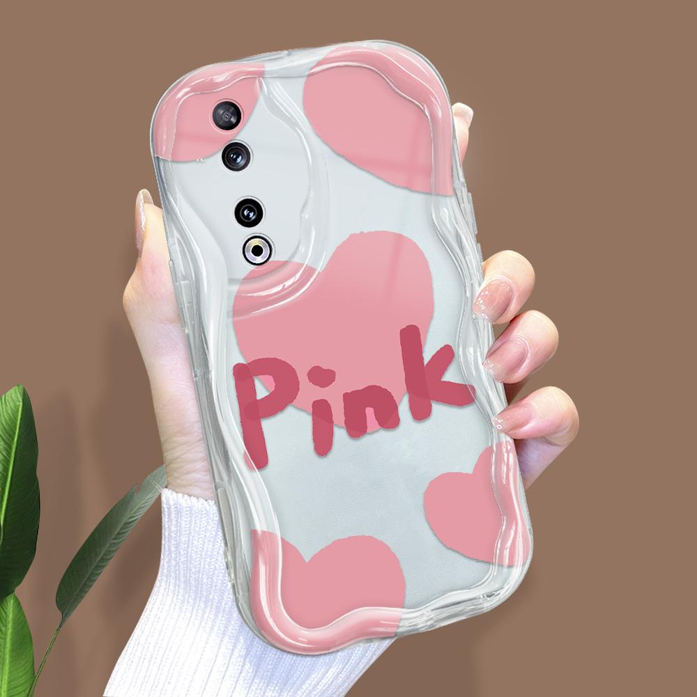 

Милый мультяшный узор, кремовая текстура, мягкий силиконовый чехол с волнистыми краями, чехол для телефона для Huawei Honor Infinix Tecno iPhone iPhone 16 Pro прозрачный