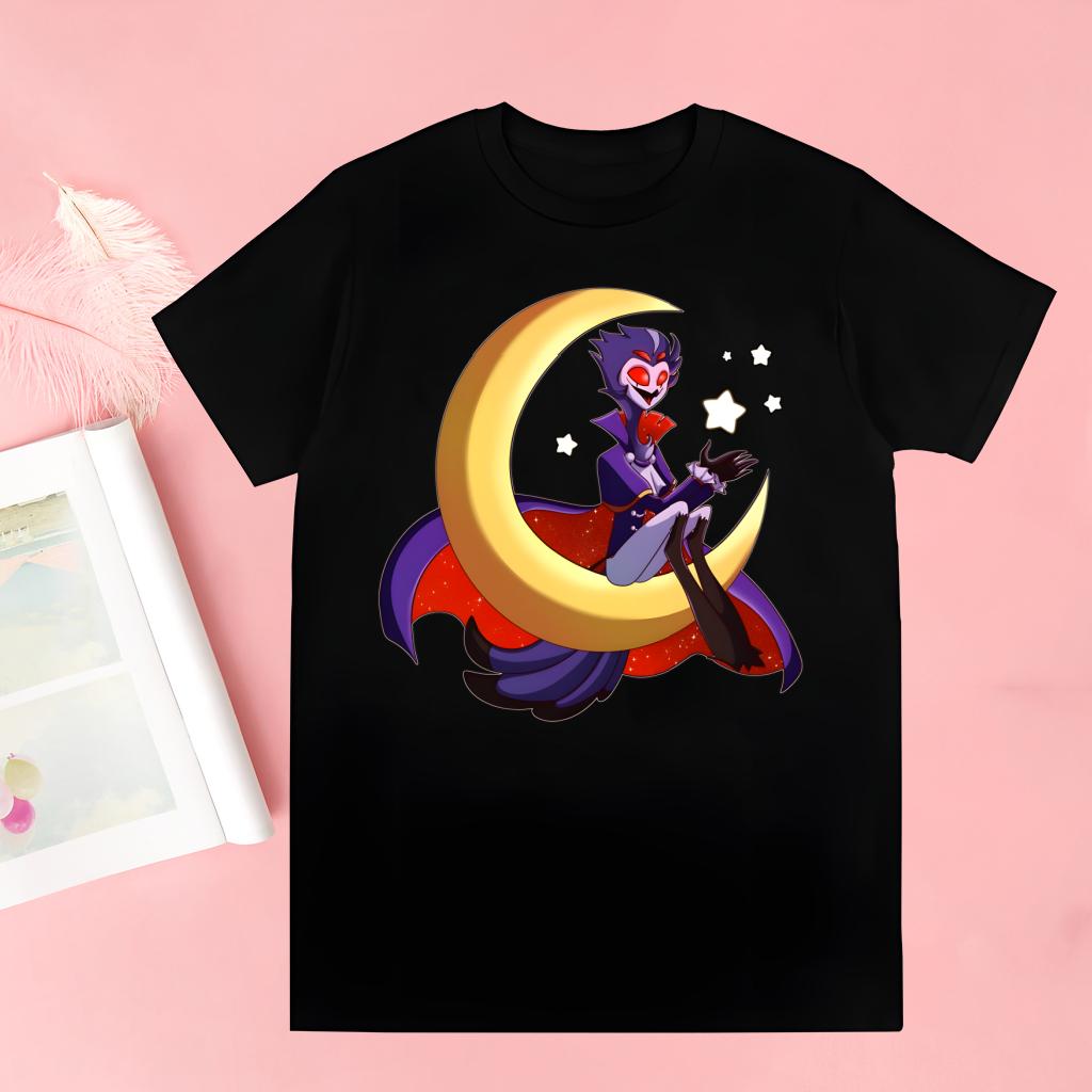 

Мультфильмы Helluva Boss Футболка Мужская Унисекс Аниме Мультяшный Дизайн Мужская Футболка Homme Летние Топы Короткий Рукав Винтажный Стиль 4XL