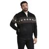 Duke Mens D555 Edinson Fair Isle Quarter Zip Kingsize Sweatshirt