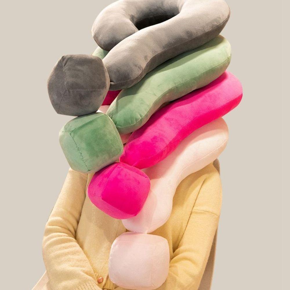 Soft Office Nap Pillow Skin-friendly Neck Support Funny Question Mark Cervical Pillow  Bedding