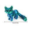 12cm Articulated 3D Printed Cat Cute Animals Toys Decor For Stress Relief Desktop Decoration Pet Christmas Gift&