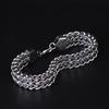 Men Stainless Steel Bracelet Bangle Simple Design Vintage Snake Chain Jewelry