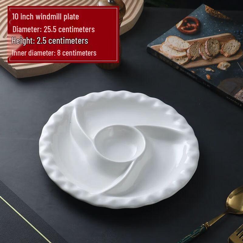 Chinese Style Irregular Ceramic Serving Platter